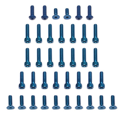TC4 FT Screw Kit, blue aluminum TC4 FT Screw Kit, blue aluminum