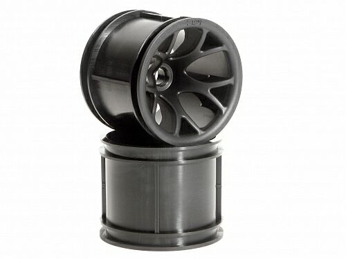 MT MESH WHEEL (BLACK) (RC10T, XXT FRONT)