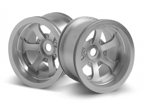 Диски 1/10 SCORCH 6-SPOKE MATTE CHROME (55x50mm) 2шт