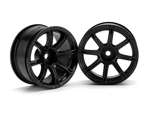 Диски туринг 1/10 - WORK EMOTION XC8  26мм BLACK (6мм OFFSET) 2шт