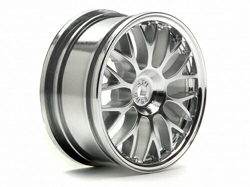 Диски колесные (Туринг 1/10) MESH 26mm (CHROME) вынос 1мм (2шт)