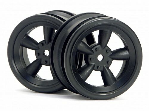 Диски 1/10 - VINTAGE 5 SPOKE 26MM BLACK (0MM OFFSET) 2шт