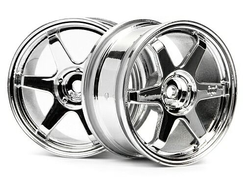 Диски 1/10 - TE37 26MM CHROME (0MM OFFSET) 2шт