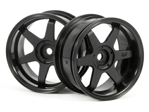 Диски 1/10 - TE37 26MM BLACK (6MM OFFSET) 2шт