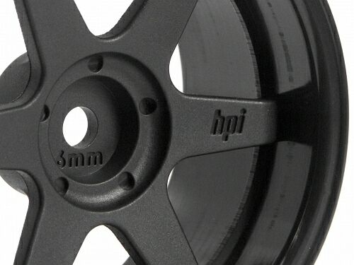 Диски 1/10 - TE37 26MM BLACK (6MM OFFSET) 2шт