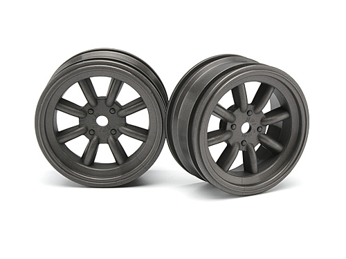 Диски 1/10 мини - MX60 8 SPOKE (GUNMETAL/ вынос 0mm) 2шт