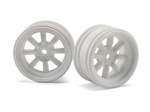 Диски 1/10 мини - MX60 8 SPOKE WHITE (вынос 3mm/ 2шт)