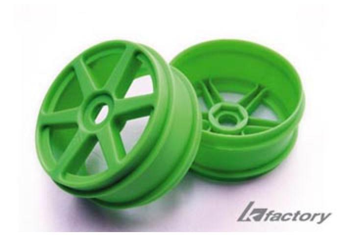 Диски багги 1/8 - (6 спиц/ 17mm/ Green/