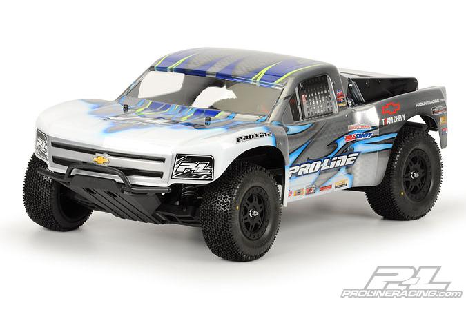 Кузов (SC10) 09 Chevy Silverado 1500 (for Slash and SC10) некрашеный Кузов (SC10) 09 Chevy Silverado 1500 (for Slash and SC10) некрашеный