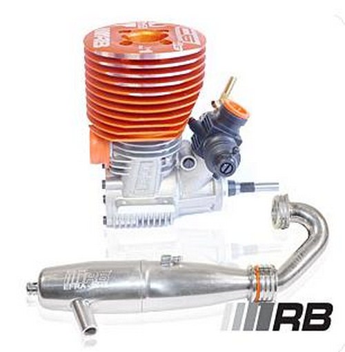 Нитродвигатель 0.21 - RB C6 BBII TURBO L2G + выхлопная система (192P + 2045P)
