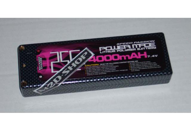 POWER MADE Lipo Battery 4000 25C Hard case connectors include