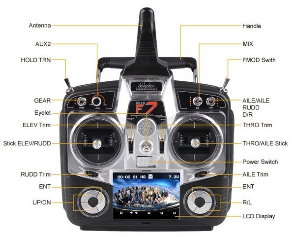 Квадрокоптер (б/к) Brushless Hoten-X FPV + Devo F7